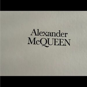 Alexander McQueen Black Logo on White
